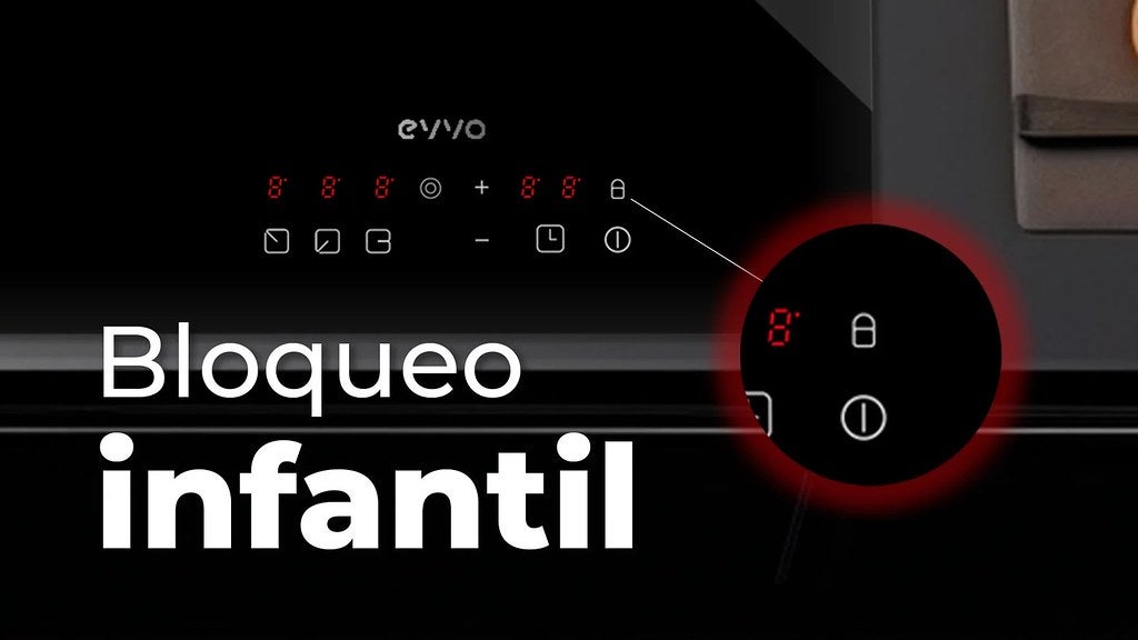 EVVO Placa Vitrocerámica V60, 3 zonas, Potencia máx 5700W, 9 niveles, máx ⌀ 60 cm, táctil - 8