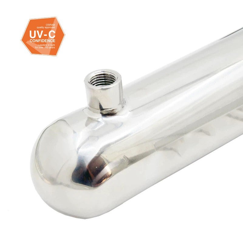 Stérilisateur UV Eau ROTEK 12W - Acier Inoxydable 304 - 226L/h - Pour Osmose, Aquariums et Eau Pluie - 7