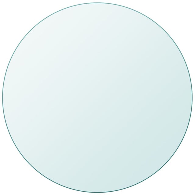 Superficie Tavolo in Vetro Temperato Rotonda 400 mm vidaXL