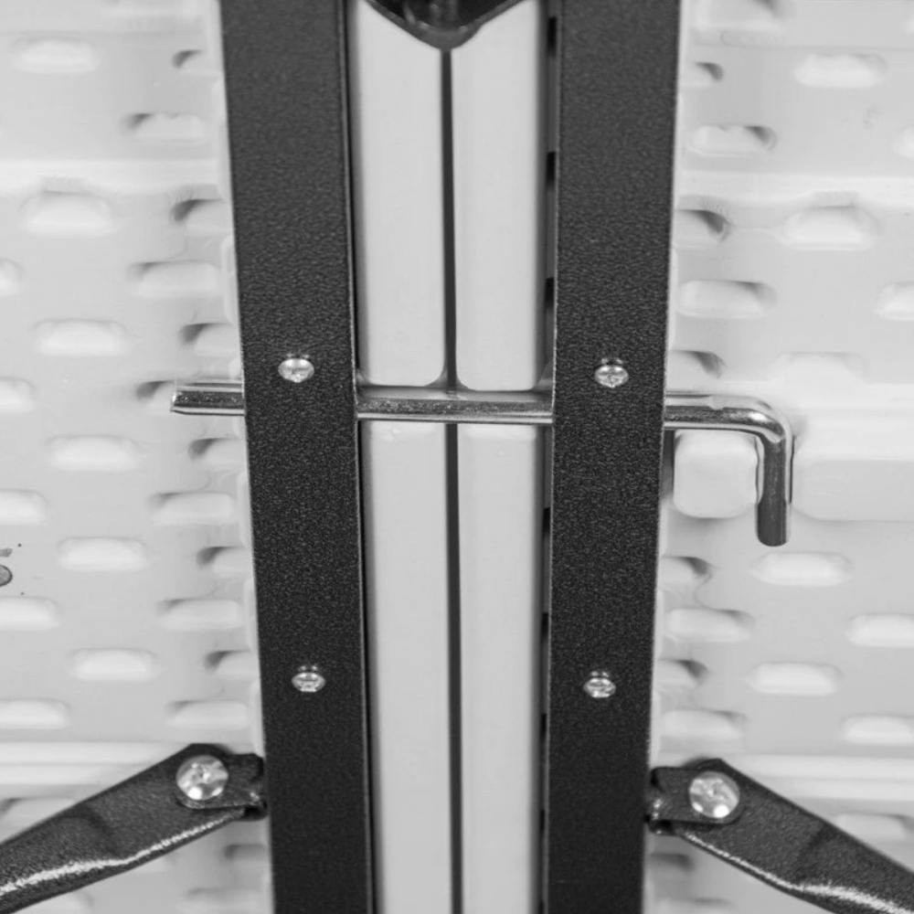 Table de jardin extérieure pliante rectangulaire avec étui blanc cm 152x76x74 - 4