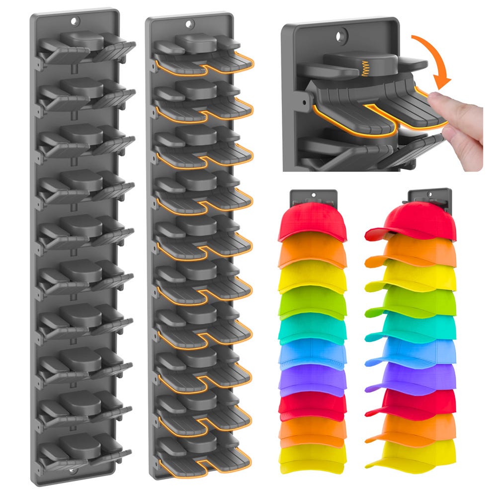 Lot de 2 supports muraux pour batte de baseball et balle/softball - Support mural en plastique/caoutchouc de protection/installation facile (pas de batte de baseball ni de ballon Lot de 2 supports muraux pour batte de baseball et balle/softball - Support mural en plastique/caoutchouc de protection/installation facile (pas de batte de baseball ni de ballon