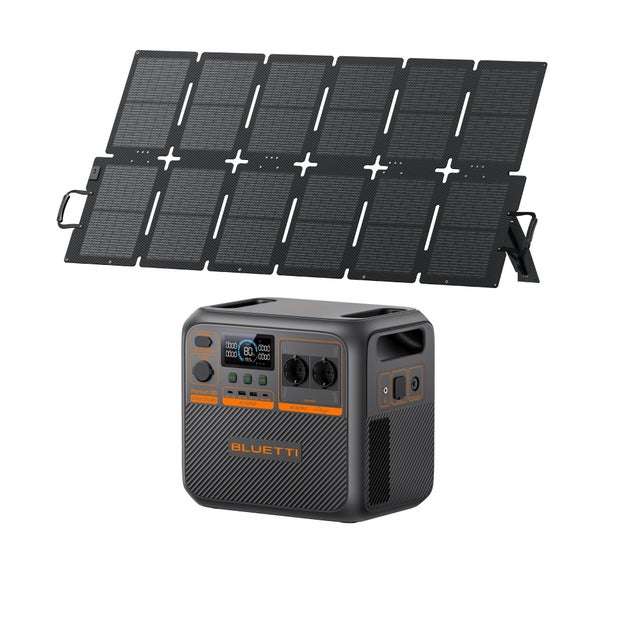 Kit BLUETTI Premium 200 V2(AC270P) avec Panneau Solaire 220 W - 2073.6Wh, Générateur solaire 4x2700W