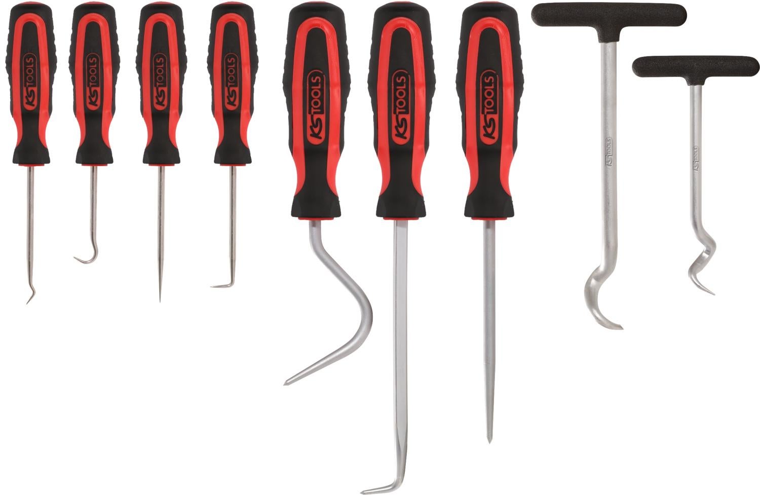 KS Tools 550.1070 Master Serie di Utensili a Gancio, 9 Pezzi