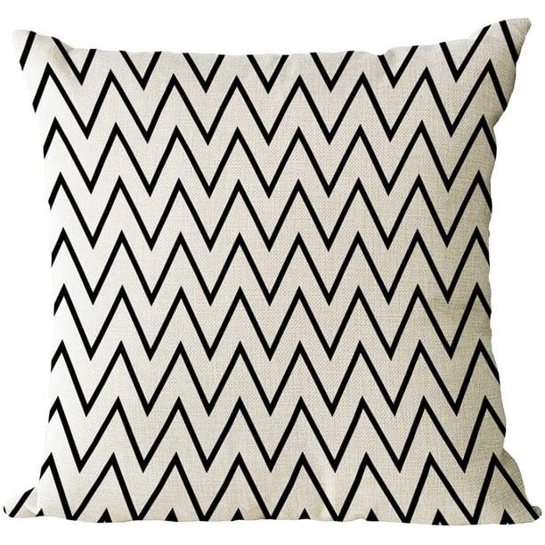 Set Di 2 Federe Per Cuscino 18x45,7 Cm – Design Astratto Geometrico Nero E Oro, Con Chiusura A Cerniera, Per Divano E Letto - 3