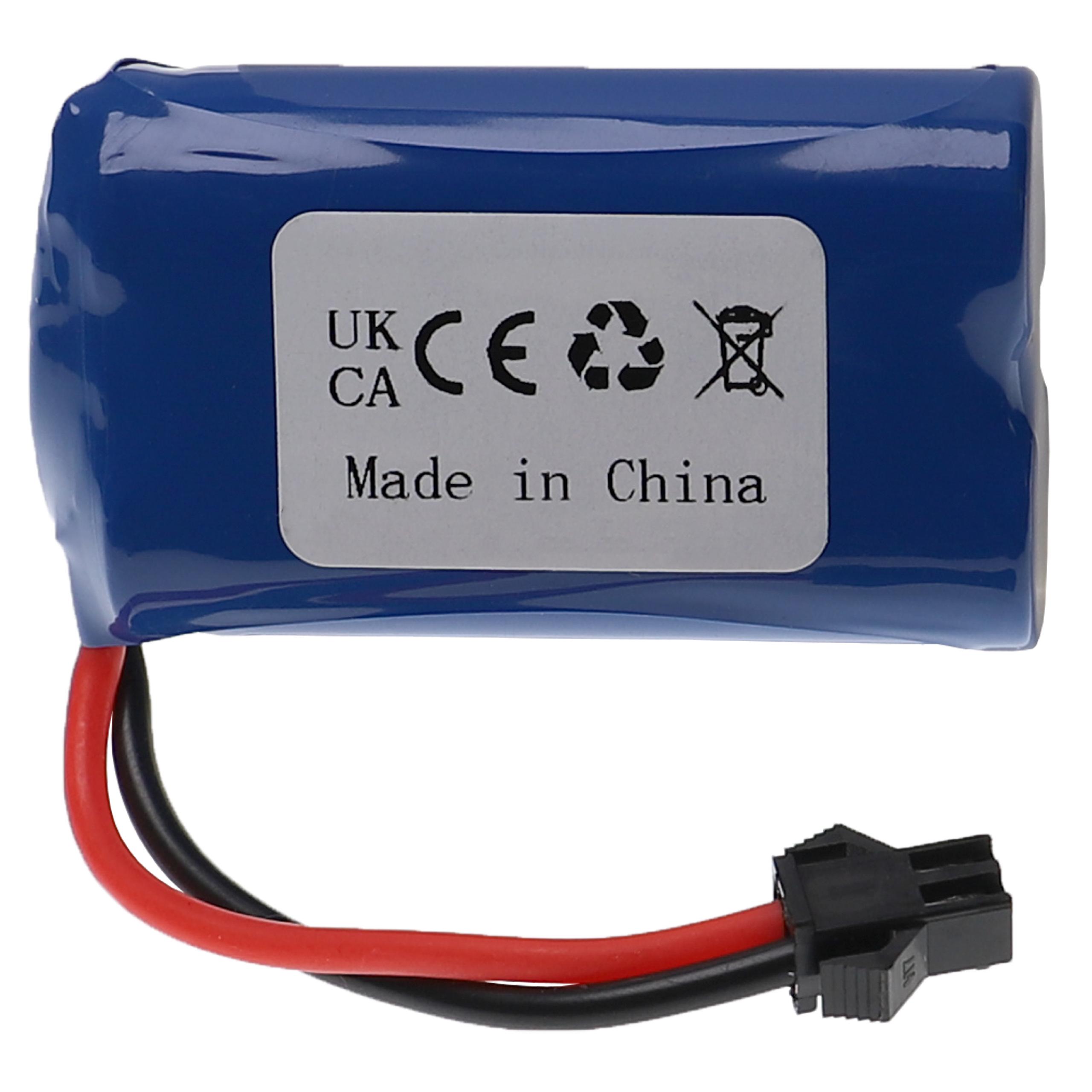 vhbw Batterie pour modéle RC par ex. voiture de course avion (650mAh, 6,4V, Li-ion, 54 x 32 x 27 mm) - 2