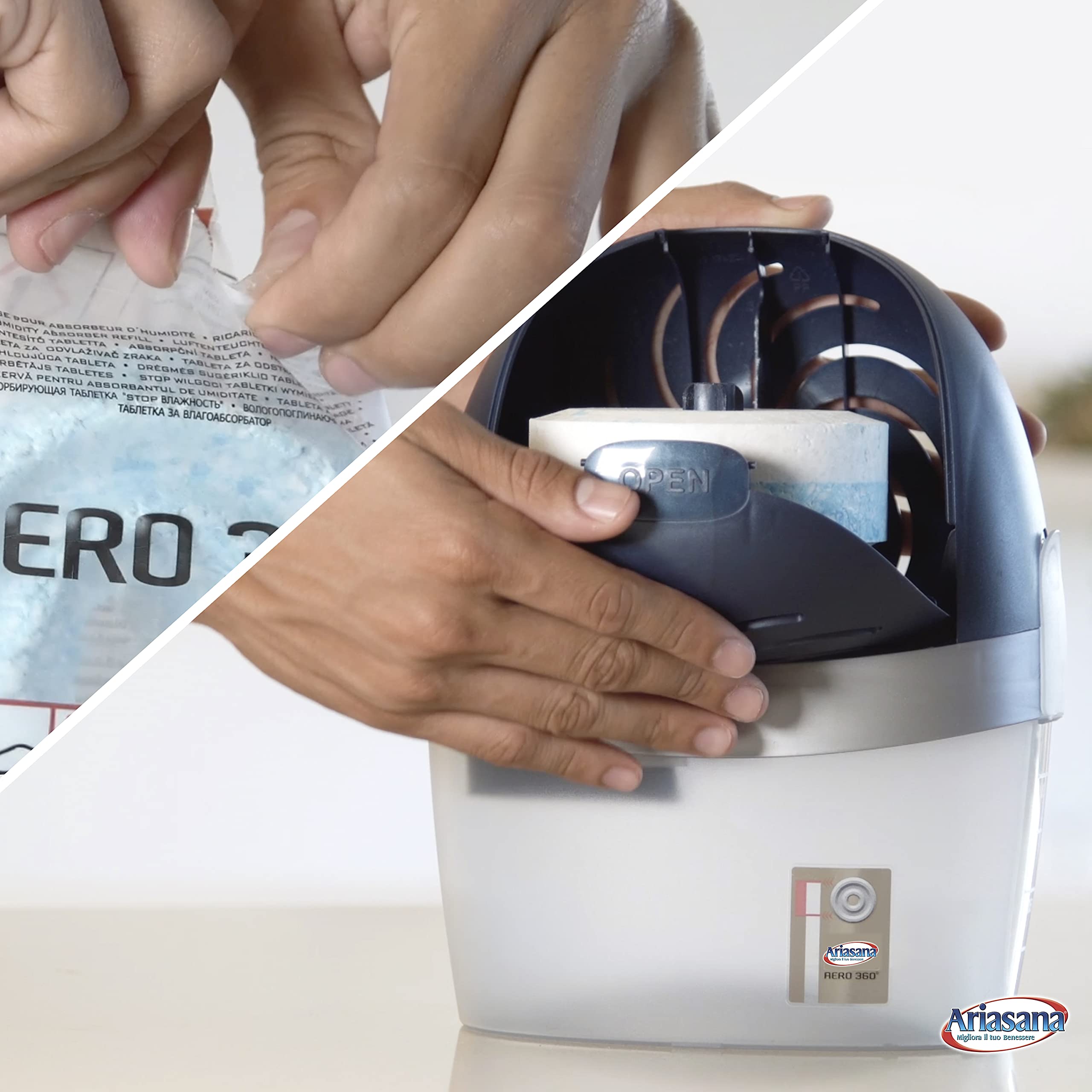 Unibond AERO 360 Absorbeur D'humidité Lavande Jardin Recharge Tab - 12 X 450g - Bricolage - Foto 5