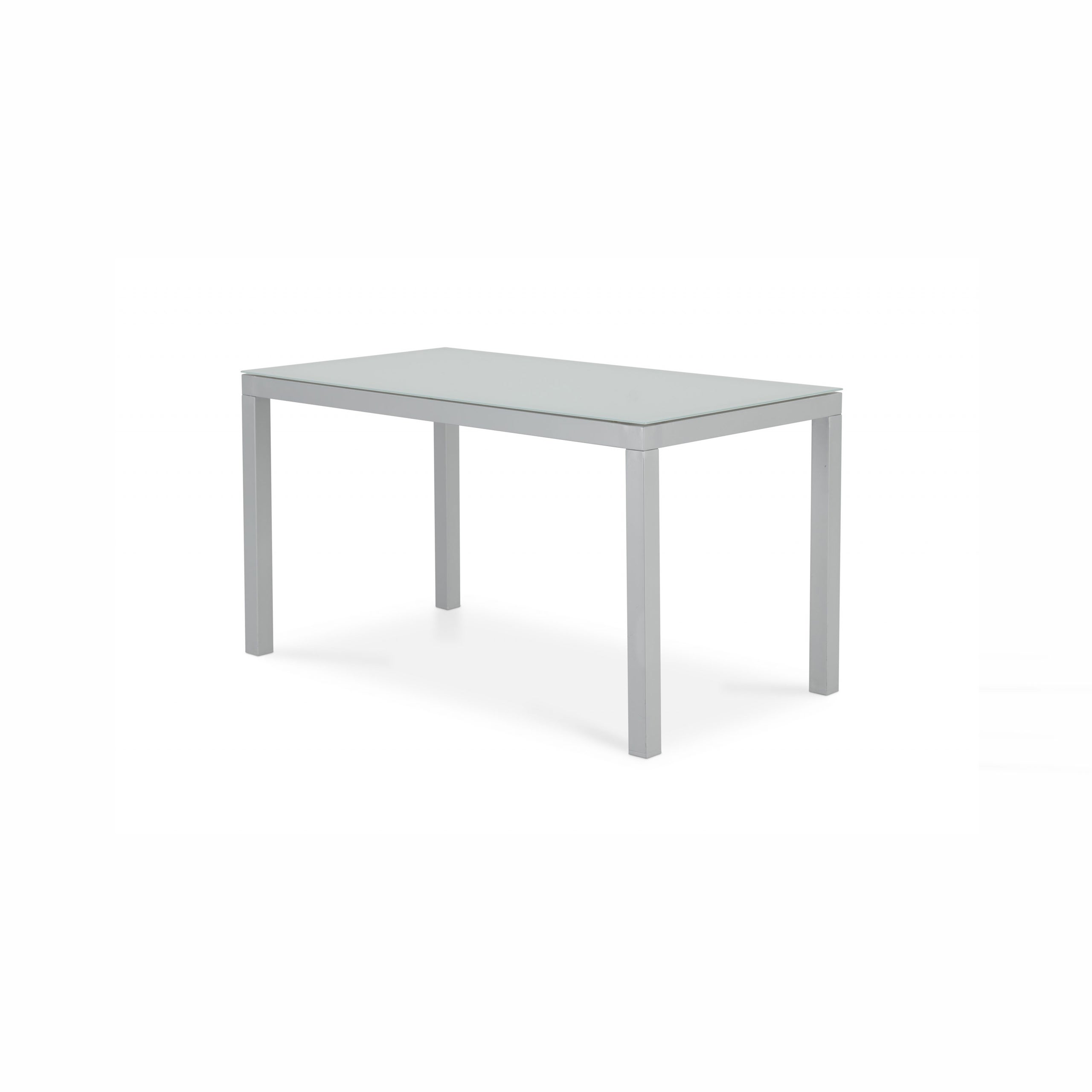 Table de jardin en aluminium 130x70 gris clair - Pinta | Leroy Merlin