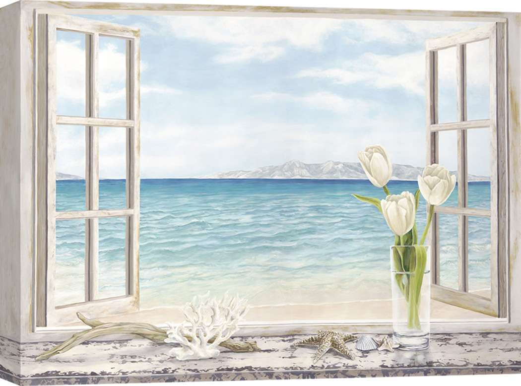 Fenêtre sur la mer, impression sur toile - Remy Dellal, Vue sur l'océan