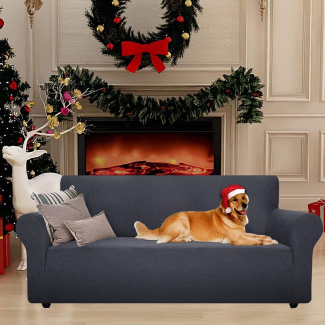 Chesterfield Copridivano Elastico 3 Posti: Protezione Anti Graffio Per Animali, Facile Da Pulire, Elegante E Antiscivolo Per Divani In Pelle E Tessuto