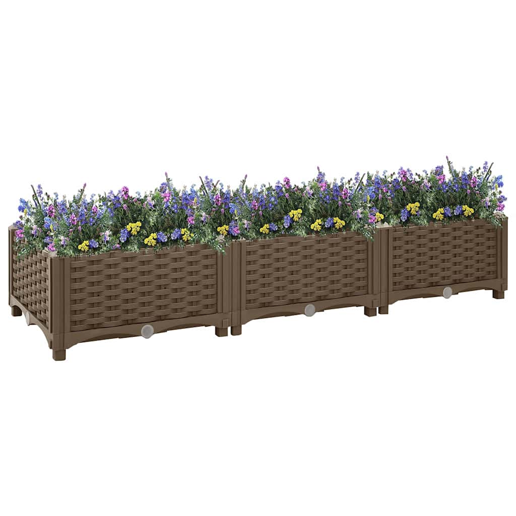 Donica do podniesionej rabaty, 120x40x23 cm, polipropylen vidaXL