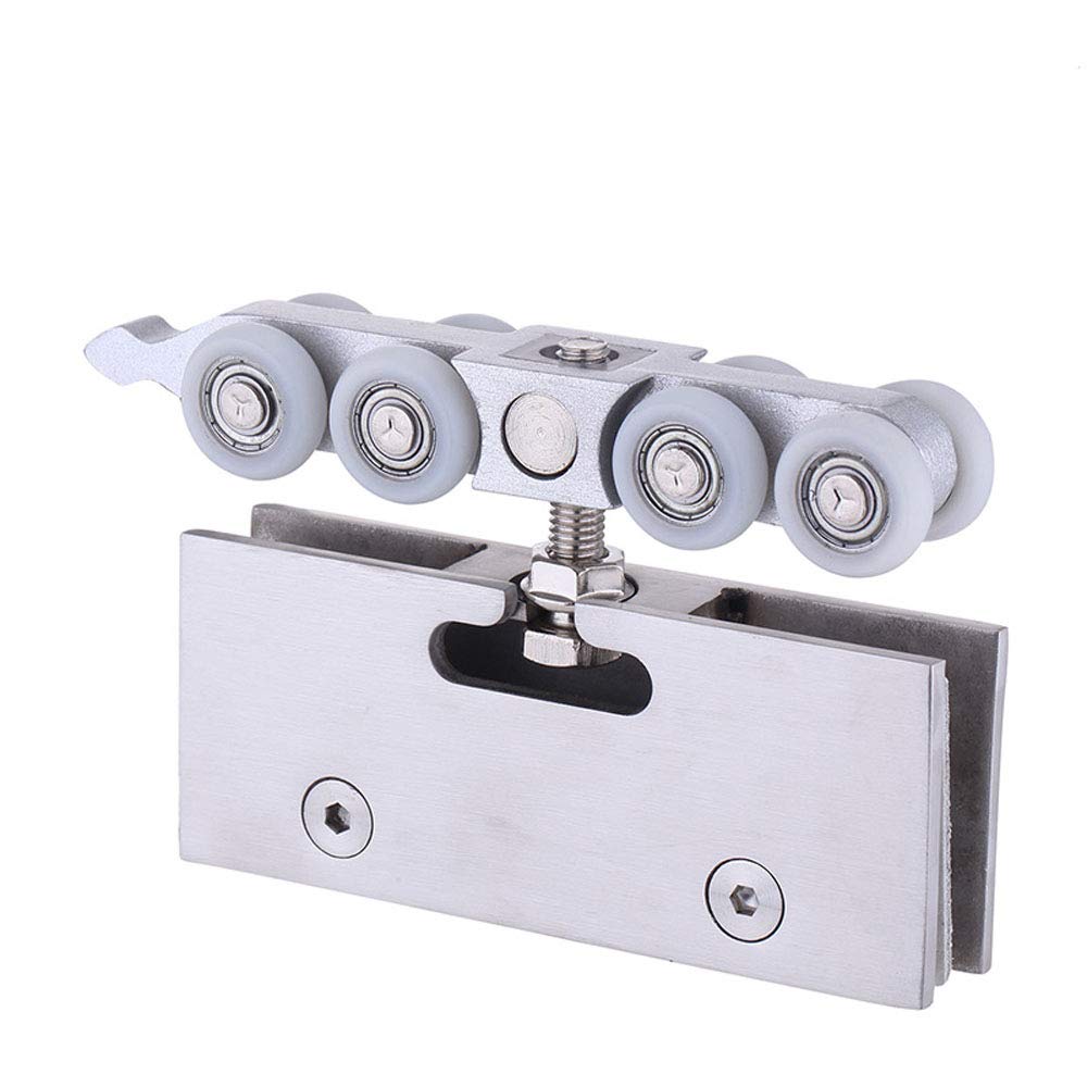 Lot De 8 Roulettes Pour Porte De Douche - Pièces De Rechange Pour Porte De Douche - 4 Roulettes Supérieures 4 Roulettes Inférieures - 23 Mm