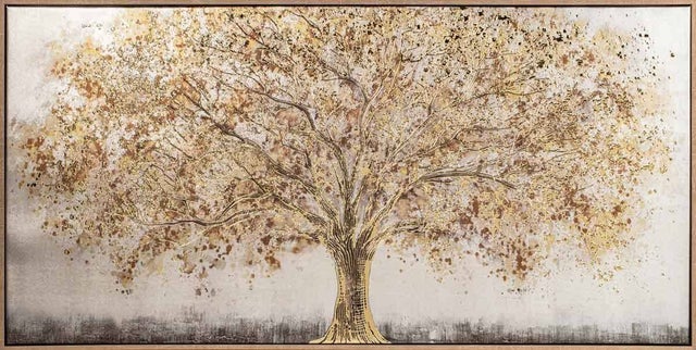 Toile imprimée encadrée Eka marron 78x38cm - Atmosphera créateur d'intérieur