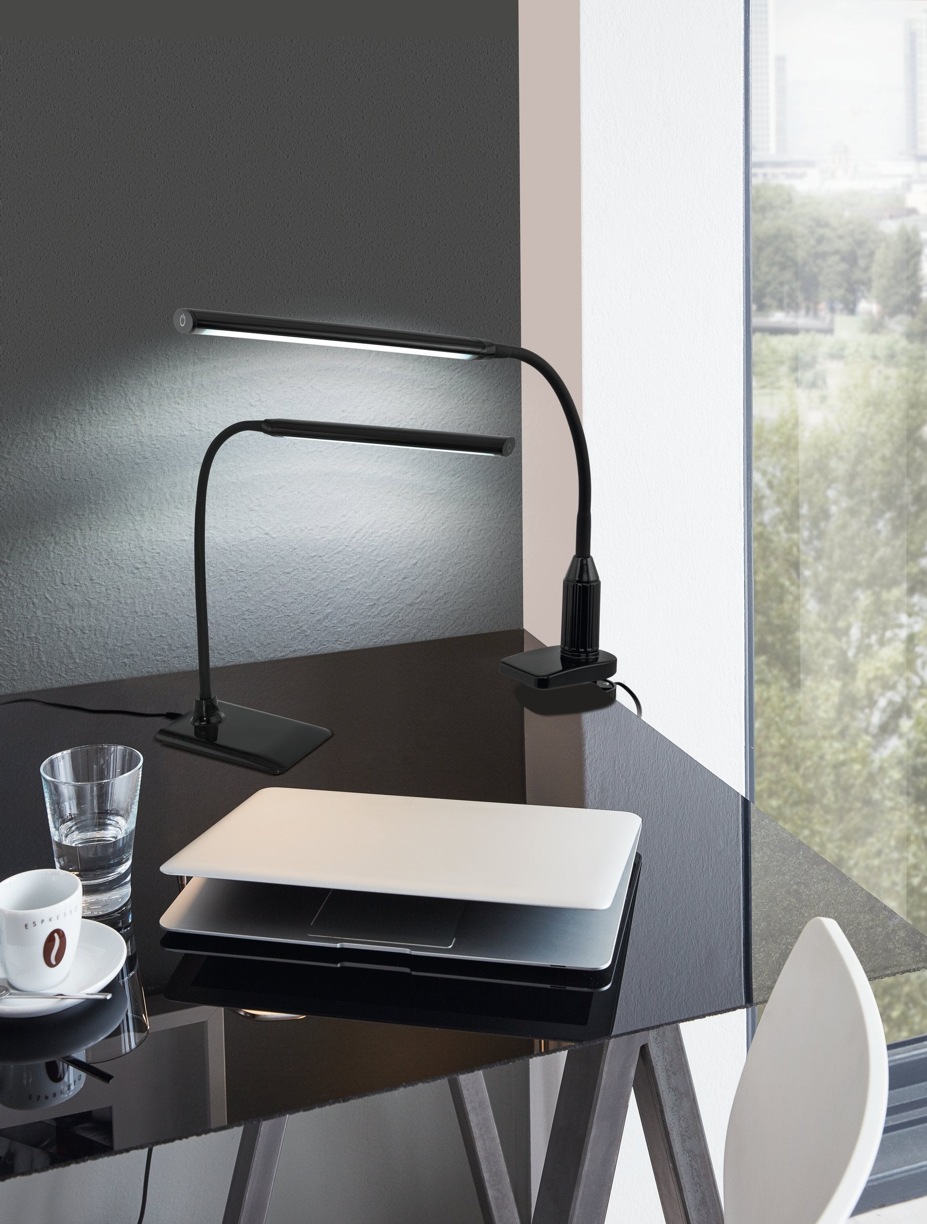 Luminaire à pince LAROA LED 4,2W en matière synthétique noir 450x65x275mm - 2