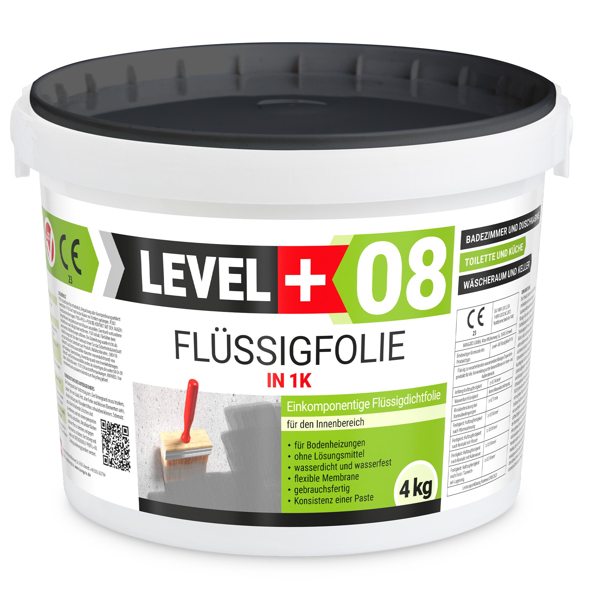 D'étanchéité Film liquide pour salle de bain Membrane d'étanchéité 1K Film d'étanchéité RM08 - 9,5KG - 3