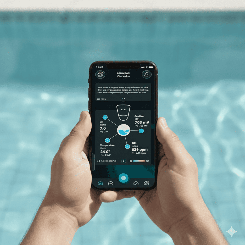 Analyseur numérique flottant ICO Spa Brome IA Wi-Fi pH ORP TDS Temp Ondilo - 5
