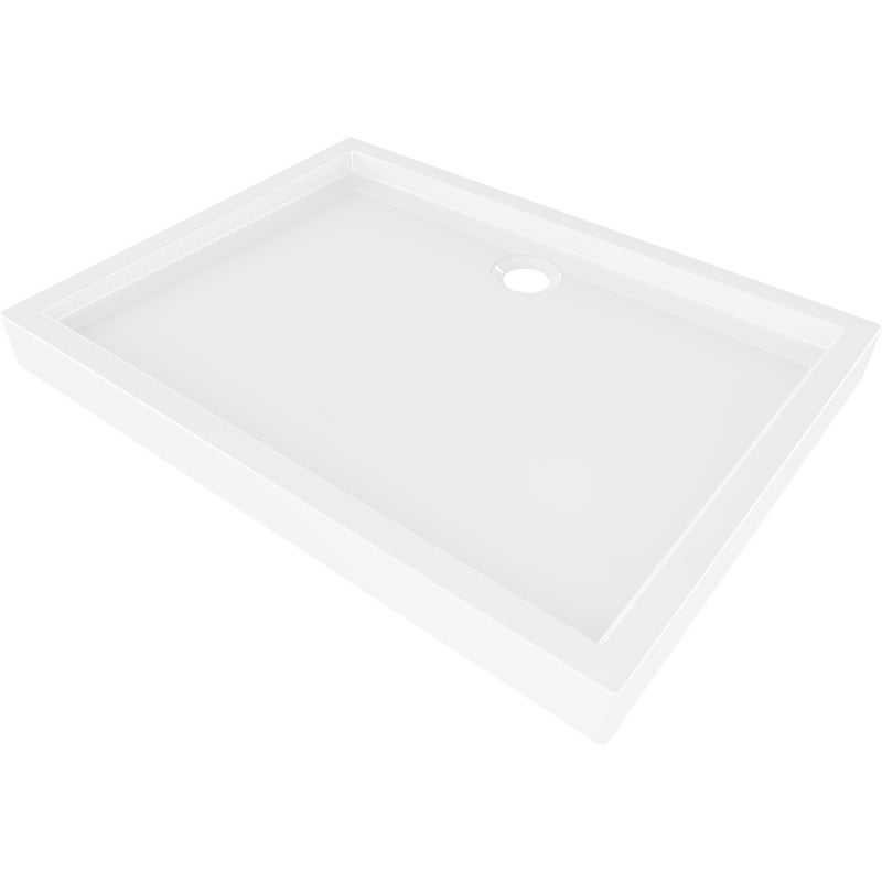 Mexen Flow+ brodzik prostokątny 90 x 80 cm, biały połysk - 46R108090H