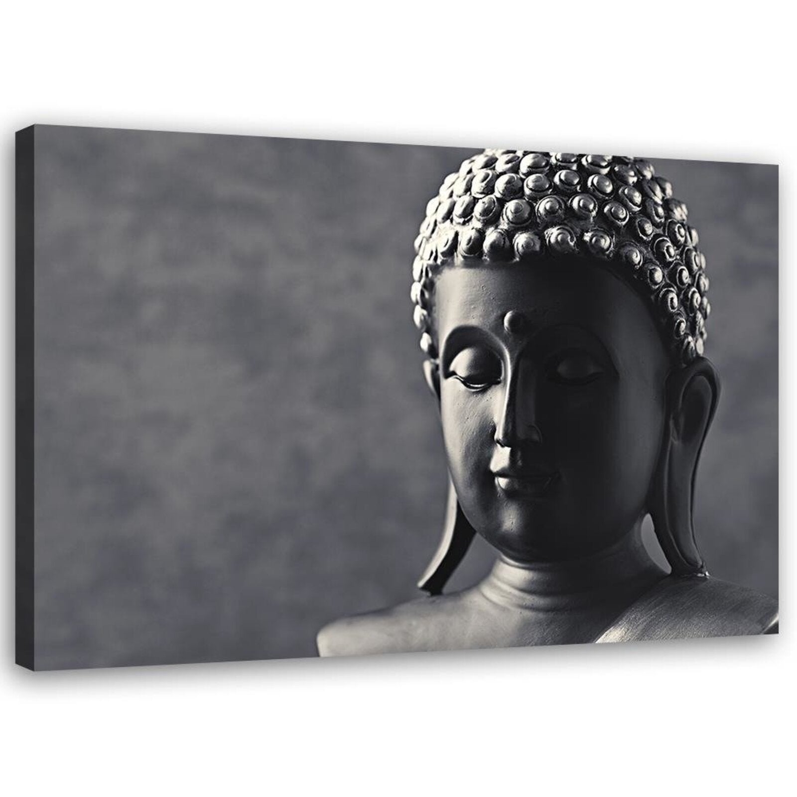 Obraz na płótnie, Budda na szarym tle 90x60