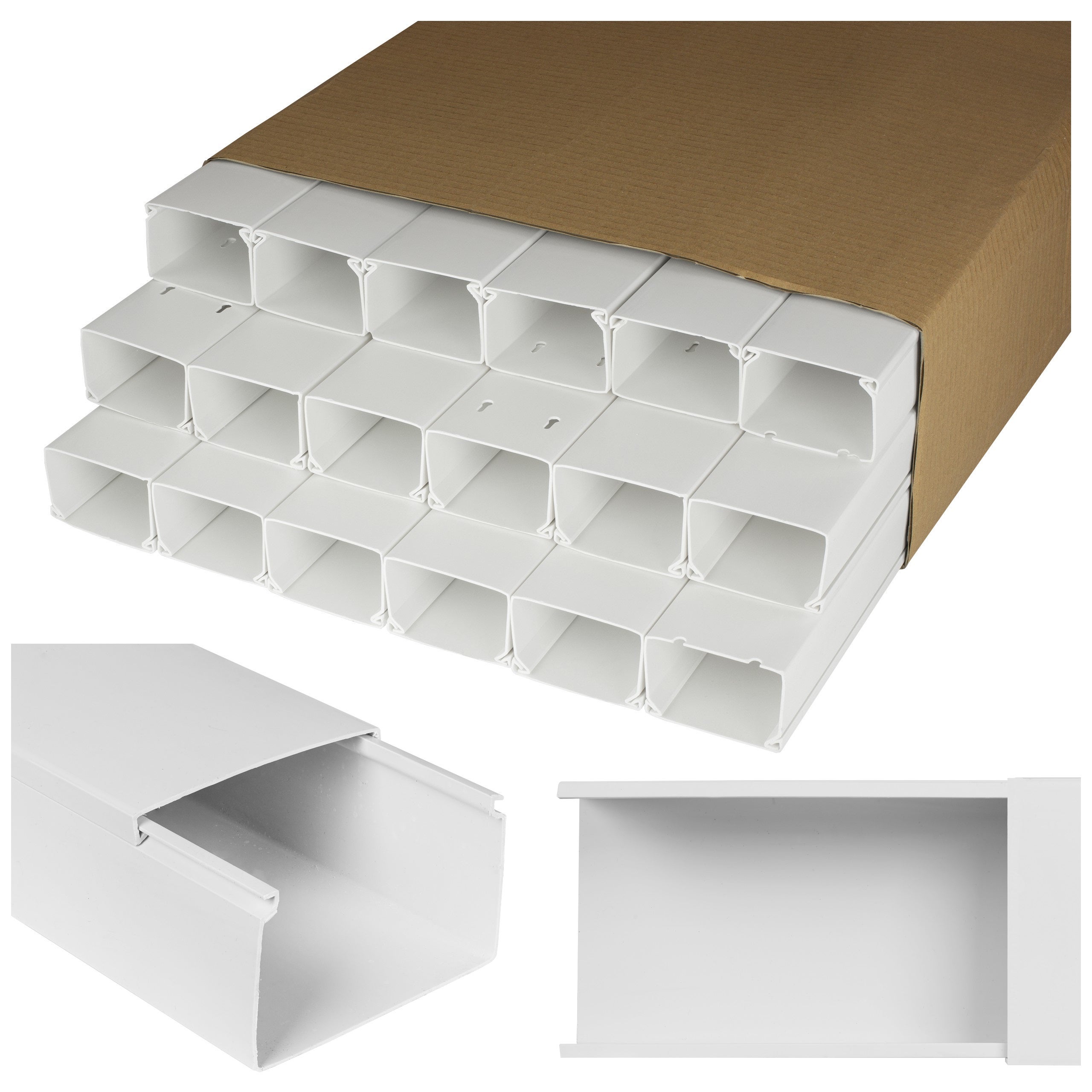 LISTWA KANAŁ KABLOWY BKK 60x40mm 48m (24szt) KORYTKO KORYTO POKRYWA NEKU