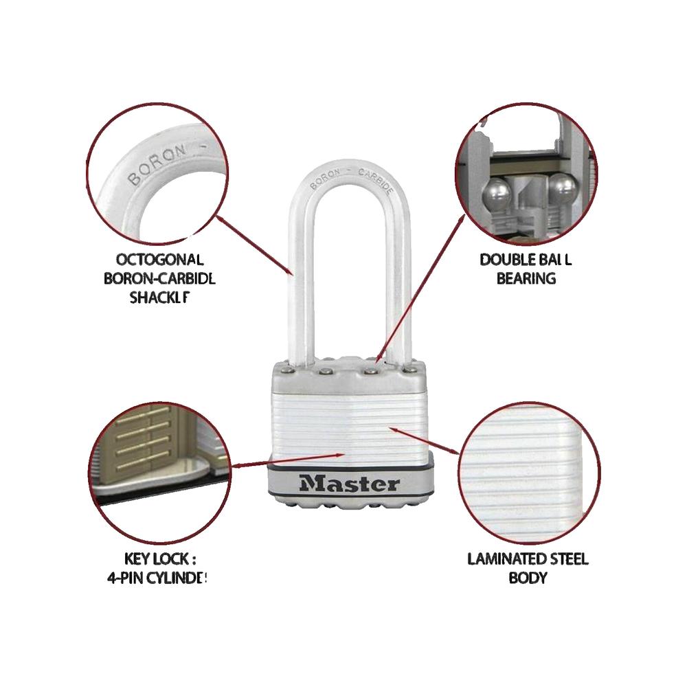 Cadenas Excell 3 pcs Acier 45 mm M1EURTRILH Master Lock - 3