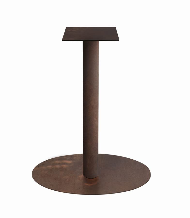SIGN Piano Per Tavolo SPARGI – Rotondo Effetto Piombo Diametro 80 Cm – HPL 10 Mm