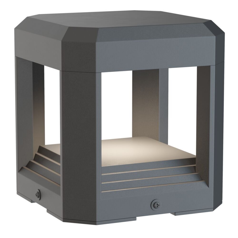 Lampa ogrodowa stojąca Royal Mile szara LED 13W 3000K 330lm IP65 wym: 15,1 x 15,1 x 15,1 cm aluminium Maytoni