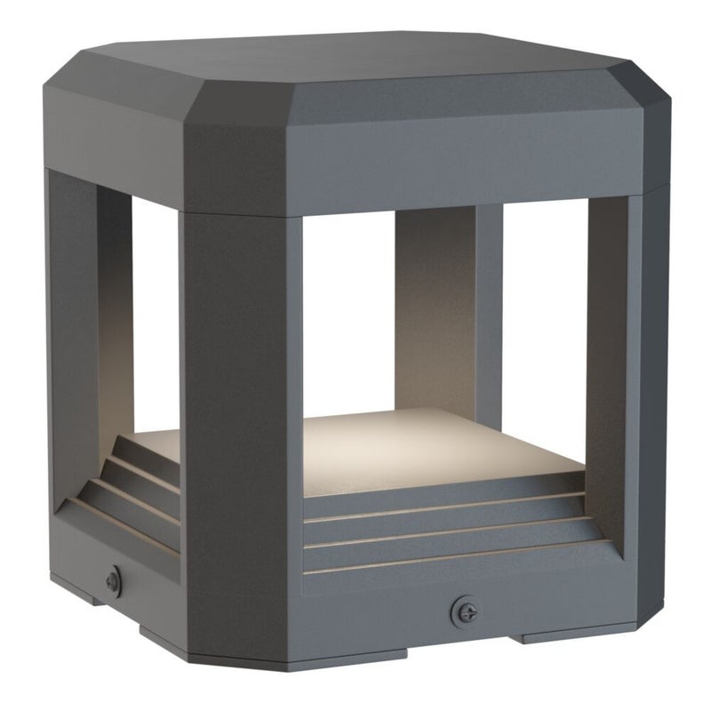 Lampa ogrodowa stojąca Royal Mile szara LED 13W 3000K 330lm IP65 wym: 15,1 x 15,1 x 15,1 cm aluminium Maytoni