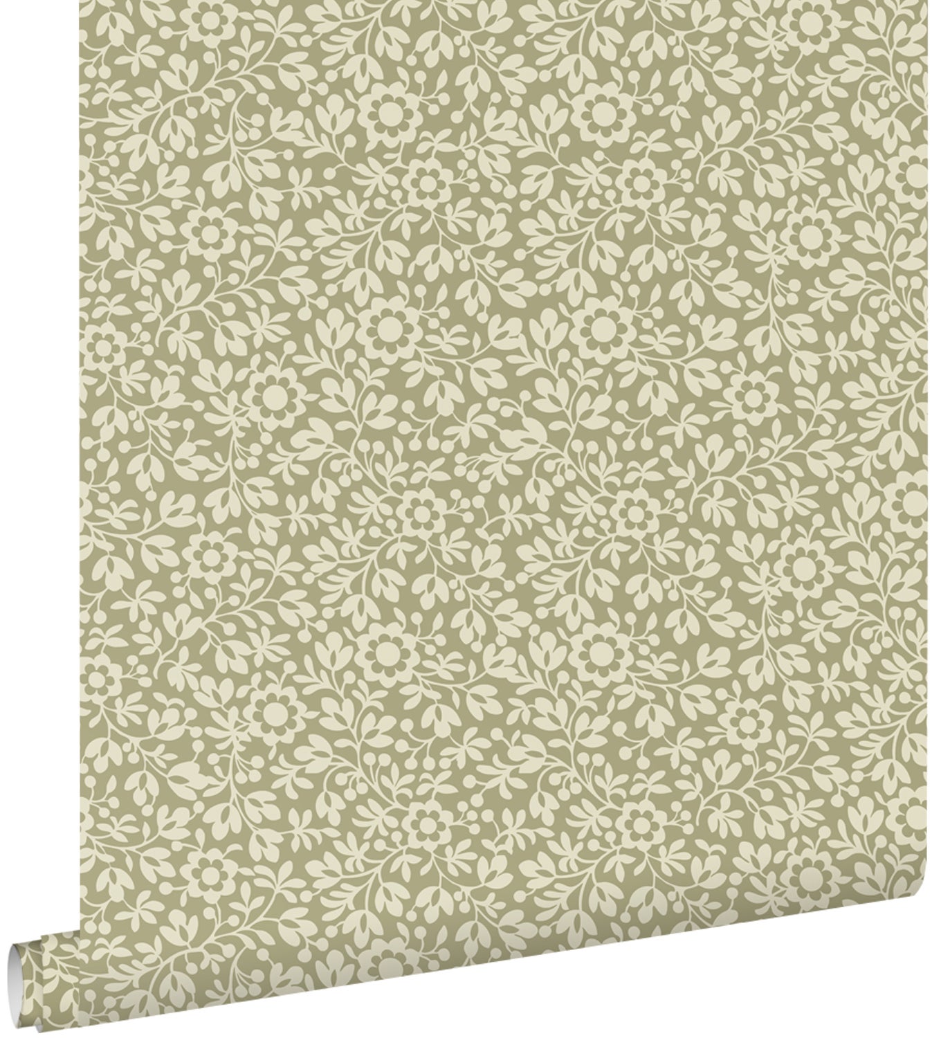 Tapeta kwiaty zielonym - 50 x 900 cm - ESTAHOME