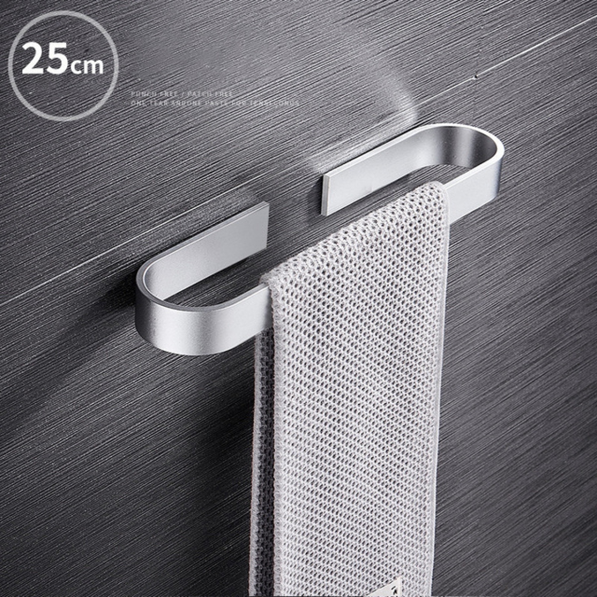 25 cm wieszak na ręczniki do łazienki, aluminiowy wieszak na ręczniki, ścienny regał do przechowywania