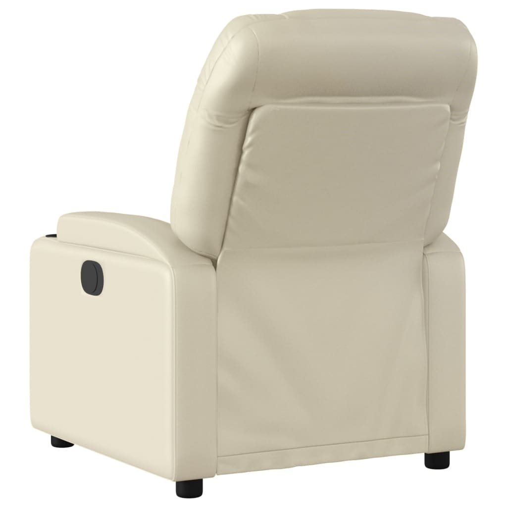 Fauteuil inclinable électrique Crème Similicuir - COMFORTXL - 3