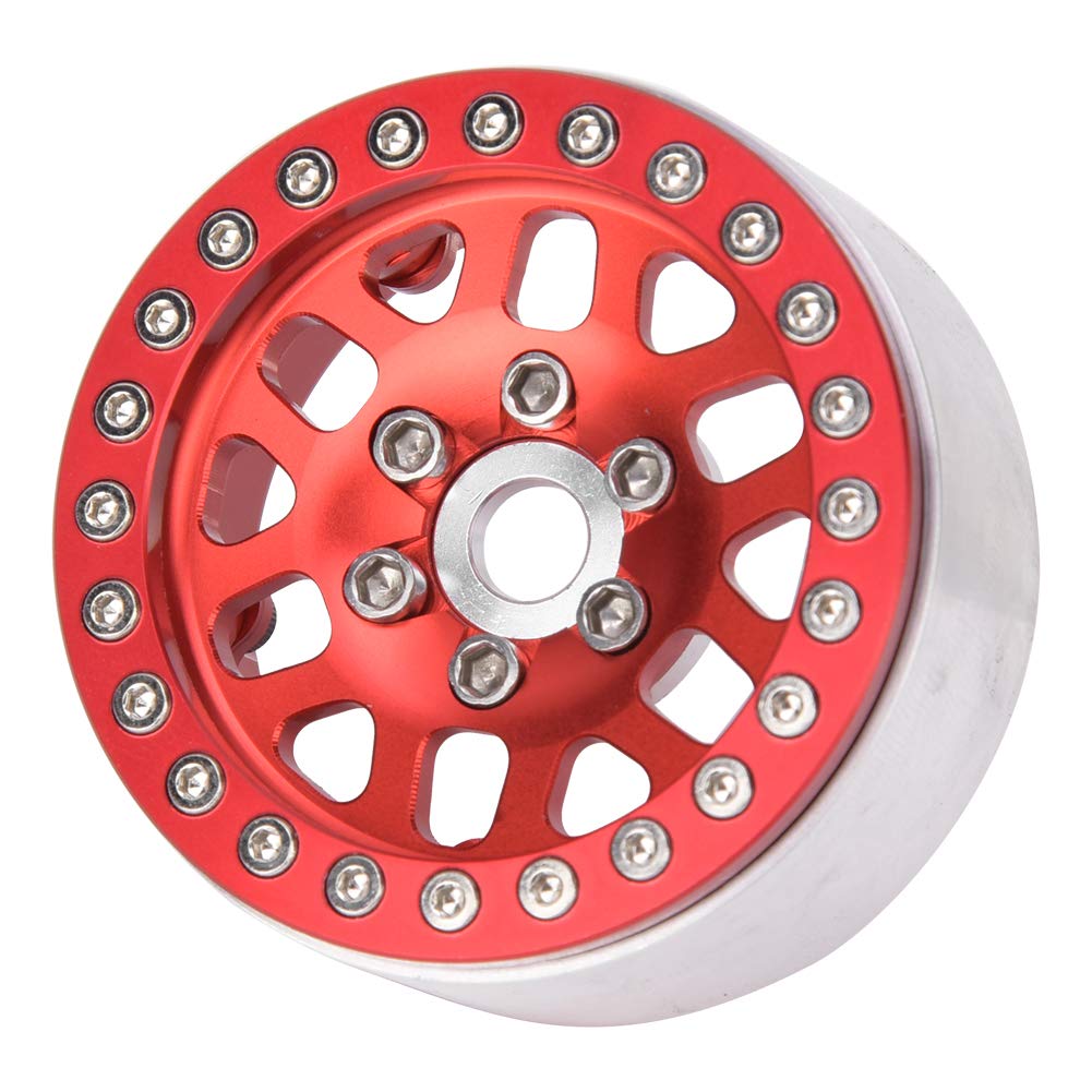 ACCESSOIRES DE MOYEU DE ROUE EN ALLIAGE D'ALUMINIUM D90 TRX4 RC CAR HAUTE RÉSISTANCE SCX10 90046 D90 TRX4 (Rouge) - 6