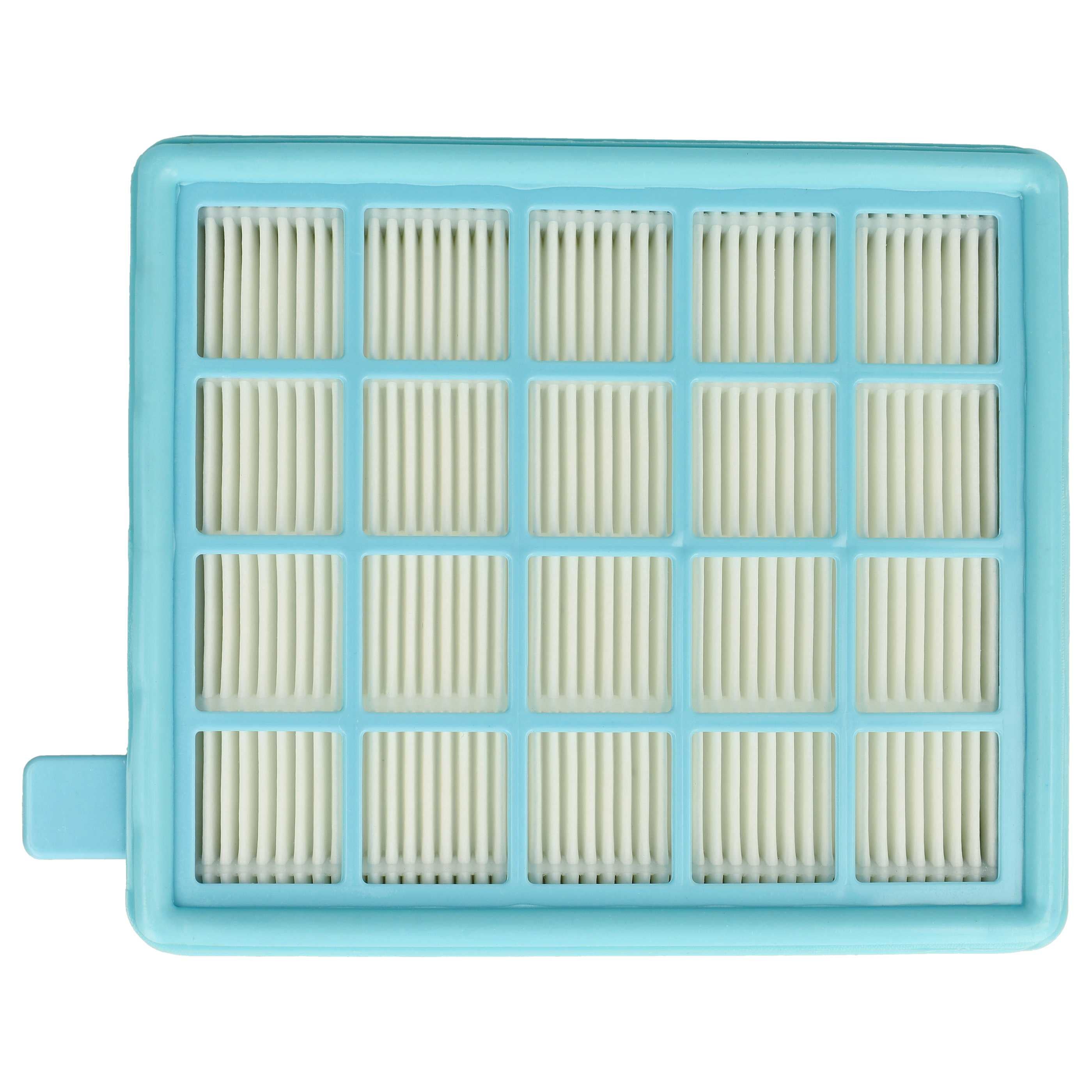 vhbw filtro compatibile con Philips FC9320, FC9321, FC9322, FC9323, FC9324, FC9325, FC9326, FC9327 aspirapolvere - filtro HEPA bianco / azzurro - Sostituisce 9178005623