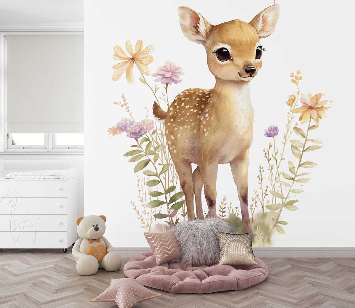 Papier peint panoramique Enfants - Bichette - Largeur 325 cm x Hauteur 209 cm - 3
