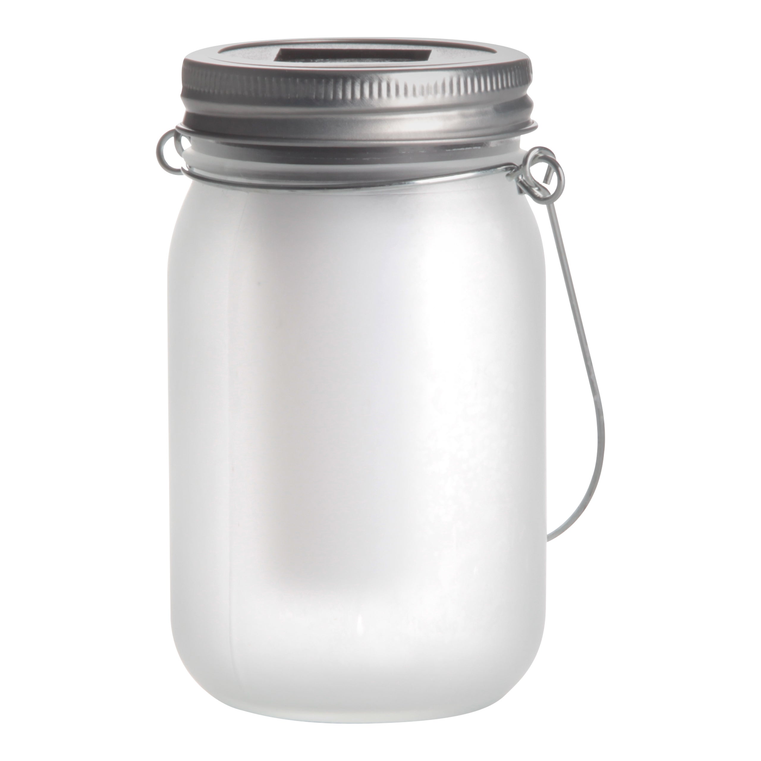 Lampa solarna LED dekoracyjna słoik płomień 1.2W 7,5x13cm IP44 efekt ognia MasterLED