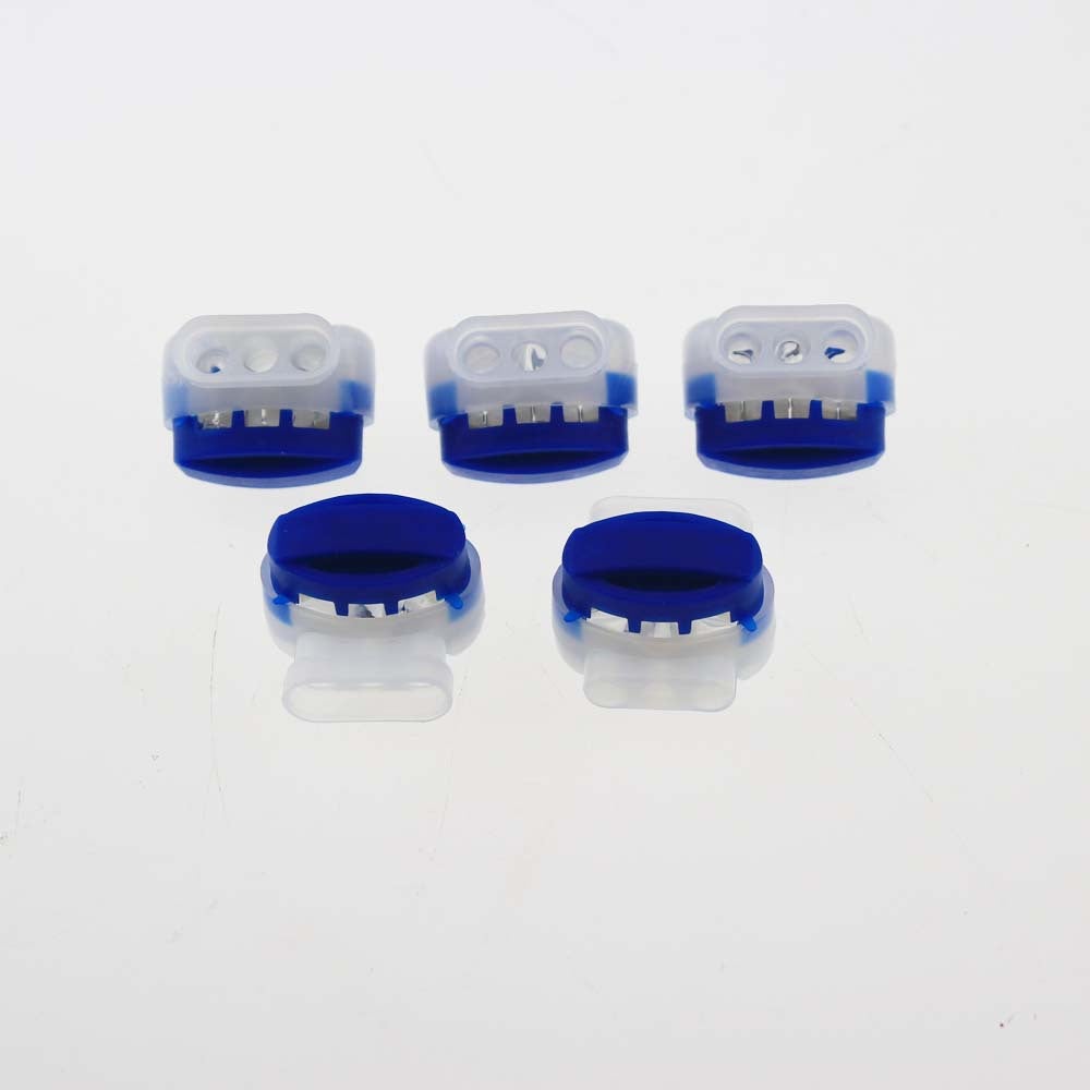 Connecteur de fil terminal pour tondeuse à gazon, bornier bleu, connecteur de câble de tondeuse à gazon robot, 15 pièces - 6