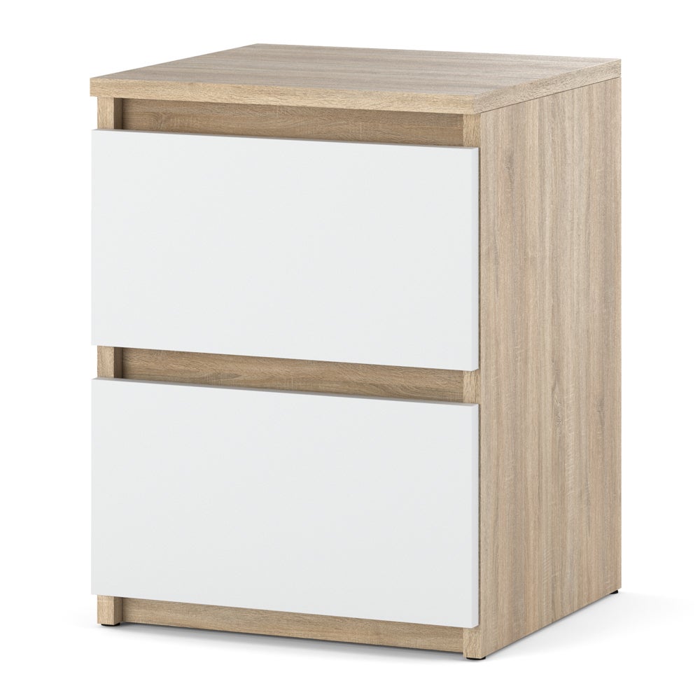 Szafka nocna dla dzieci nowoczesna 40cm stolik nocny dąb sonoma biały mat