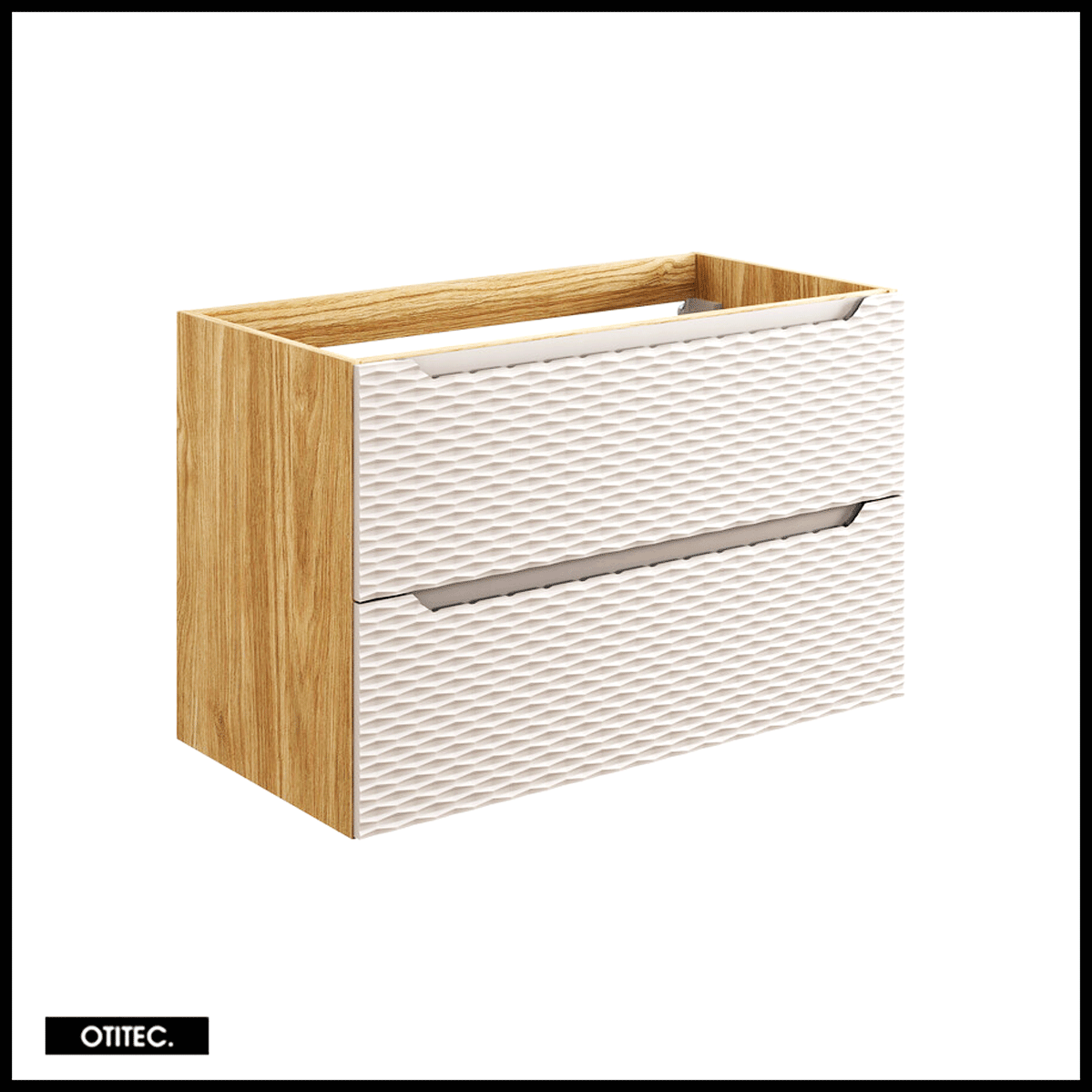 Szafka pod umywalkę OCEAN BEIGE 82-90-2S 90cm dąb olejowany/beżowa