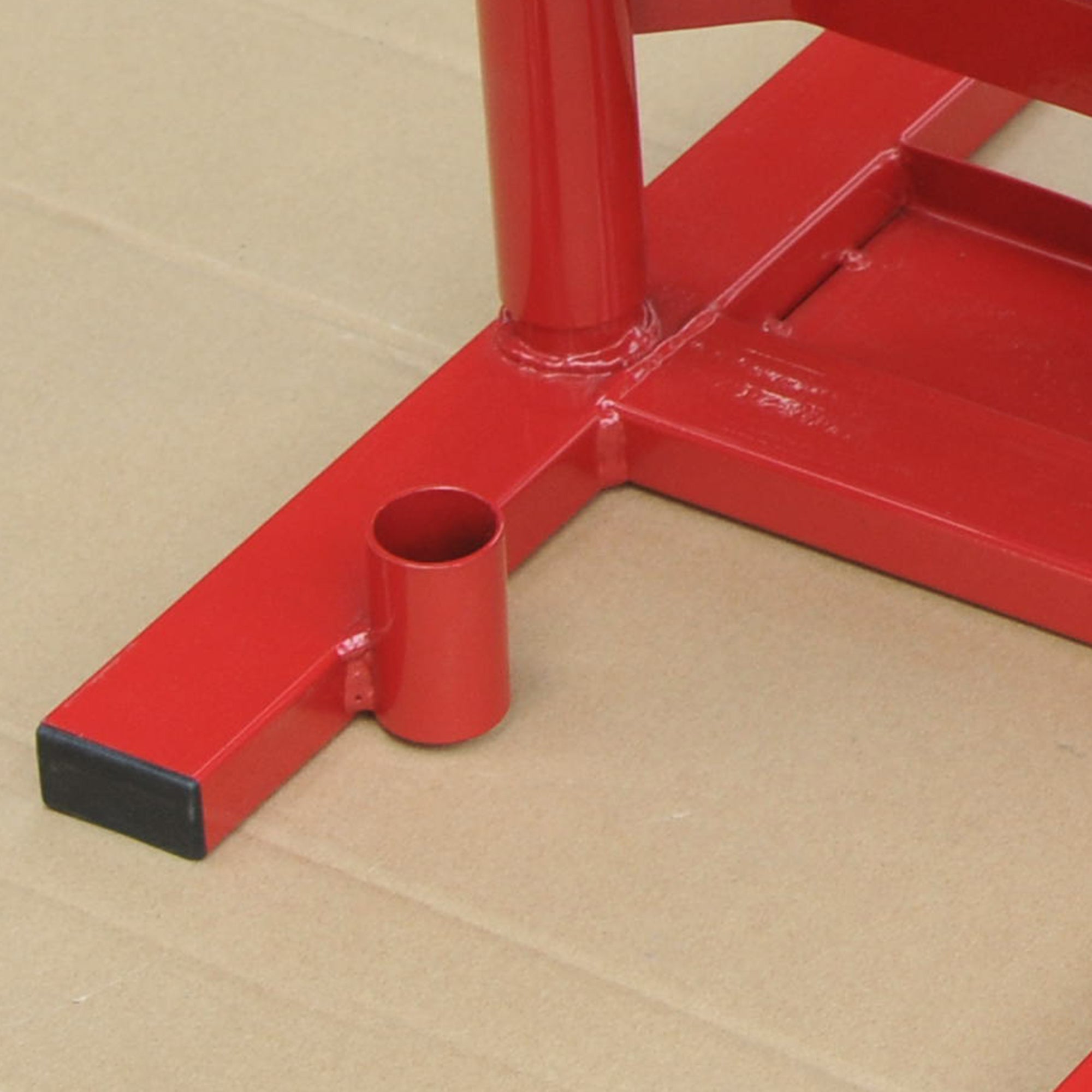 Soporte Elevador de Moto HOMCOM Acero Rojo 28x34x40 cm - 5