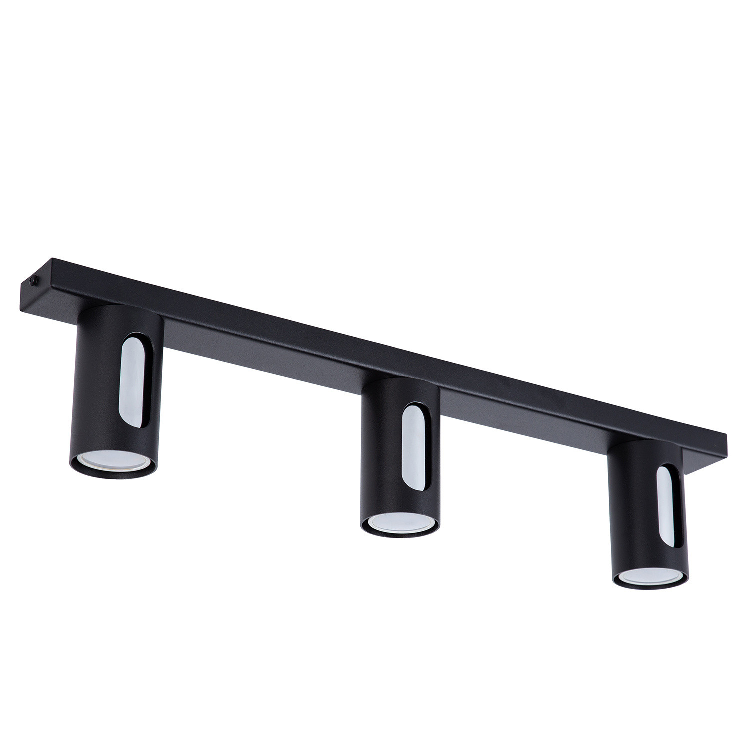 Reflektor sufitowy spot natynkowy Flow listwa czarno-srebrny 3xGU10x10W wym: 13 x 60 x 6 cm metal SIGMA