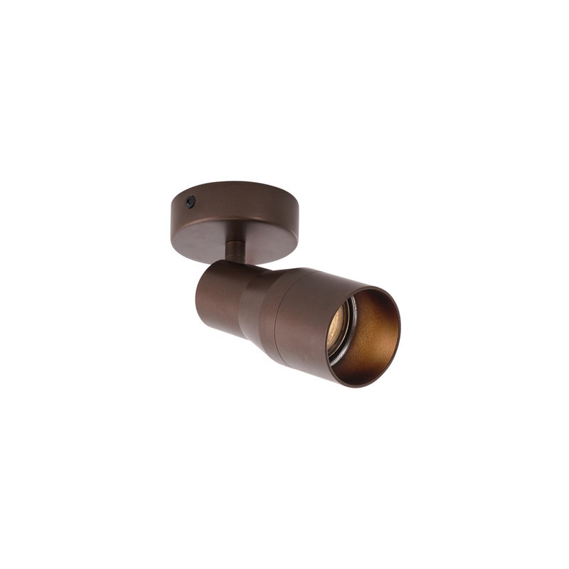 Nowoczesny sufitowy reflektor halogenowy, ciemny brąz, oprawka GU10, okrągły, 50 mm - Stanley