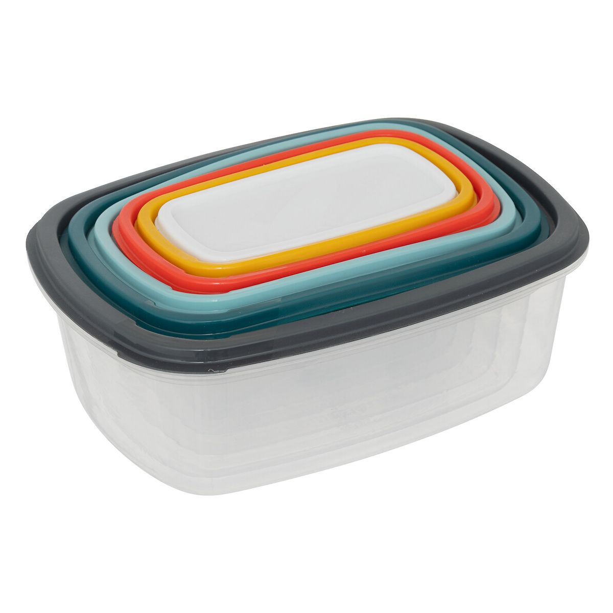 Zestaw 6 prostokątnych pojemników