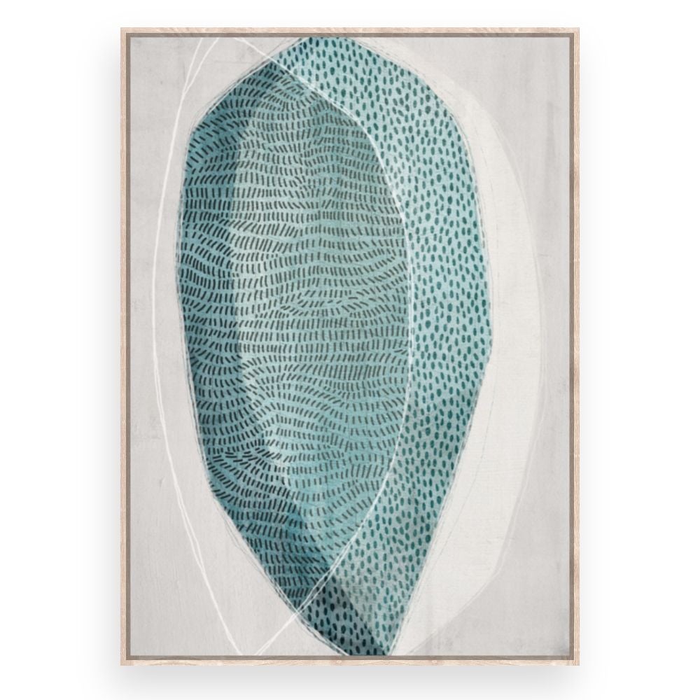 Toile encadrée Formes organiques / 100x140cm / Cadre Effet naturel / Fabriqué en France / Déco murale / DADA ART - 3