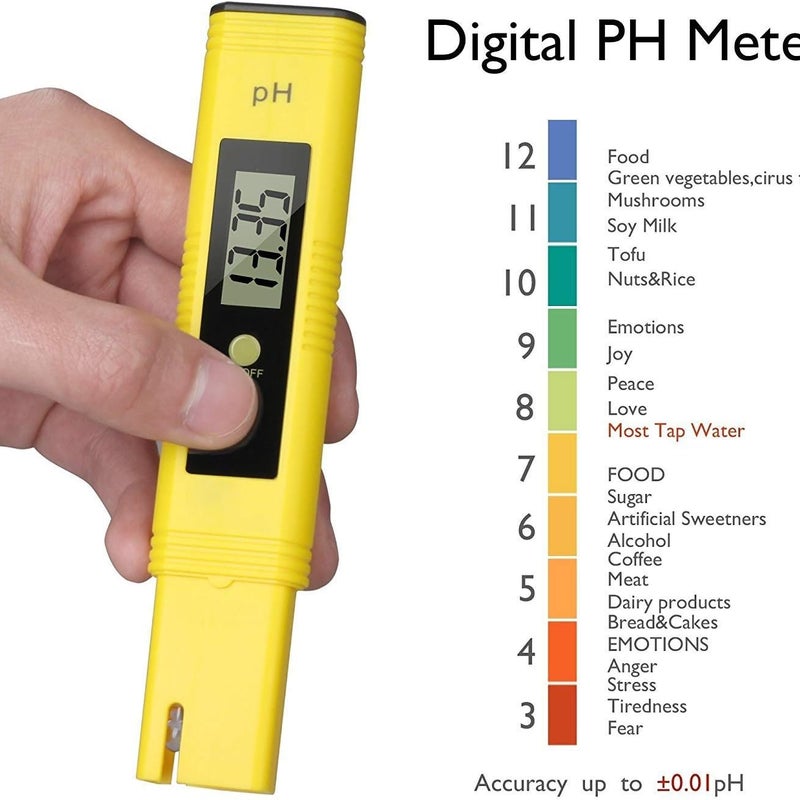 Profesjonalny tester pH, funkcja automatycznej kalibracji i zakres pomiarowy 0,00–14,00 do przenośnej wody, akwariów, hydroponiki, basenów. Zakres pom