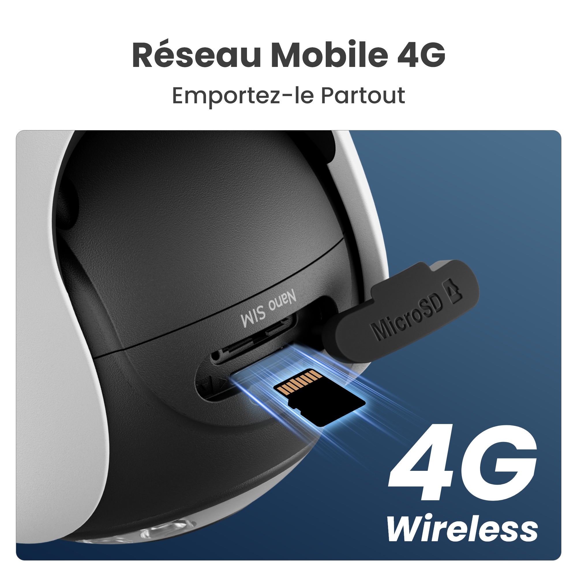 Caméra de surveillance 4K 4G LTE batterie PT sans fil, +SP, Reolink - 2