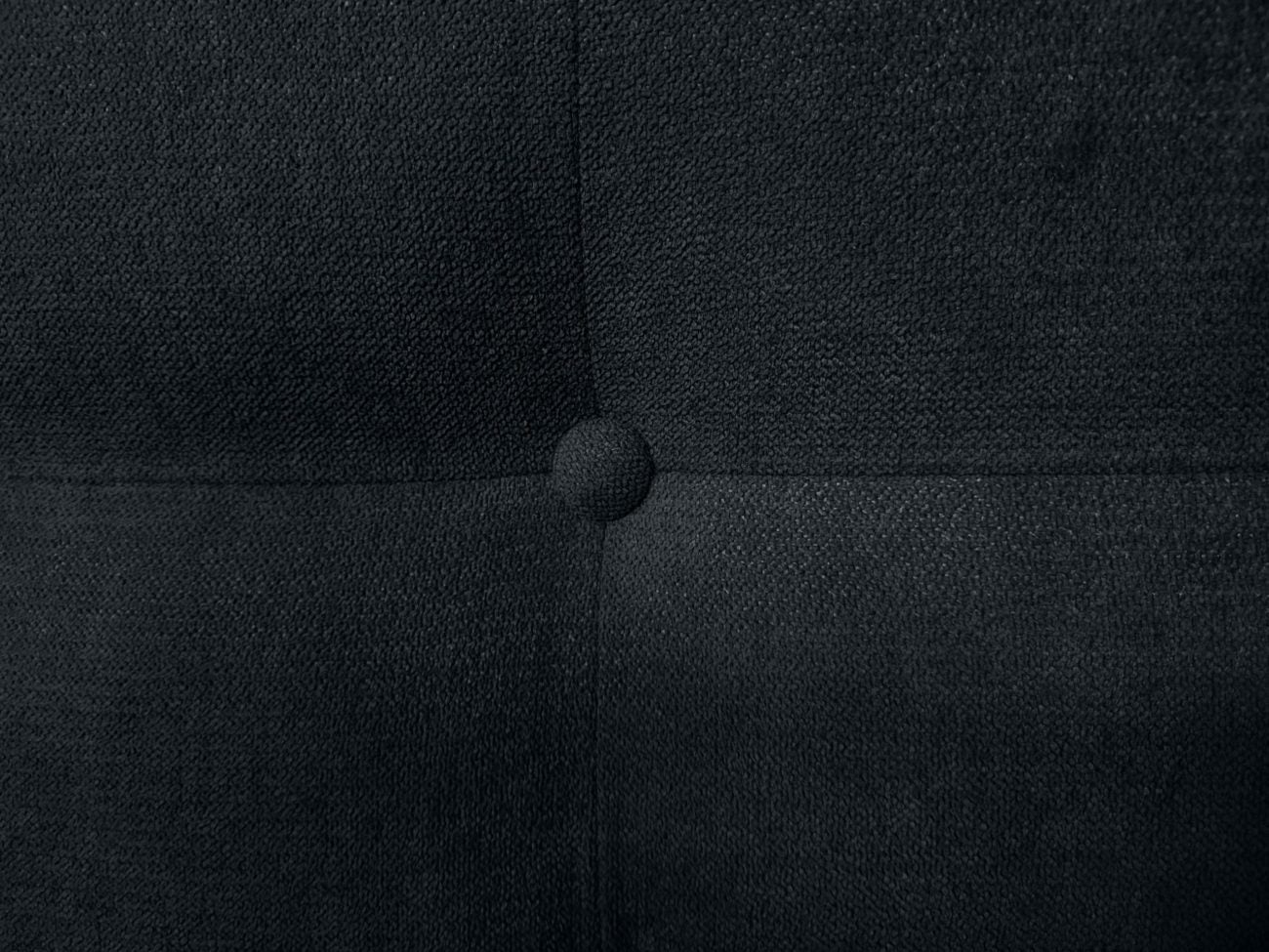 DECORQUALITY Cabecero Cama TEXAS BUTTON DELUXE Cabezal Tapizado en tejido Antimanchas Negro 150*70 CM - 3