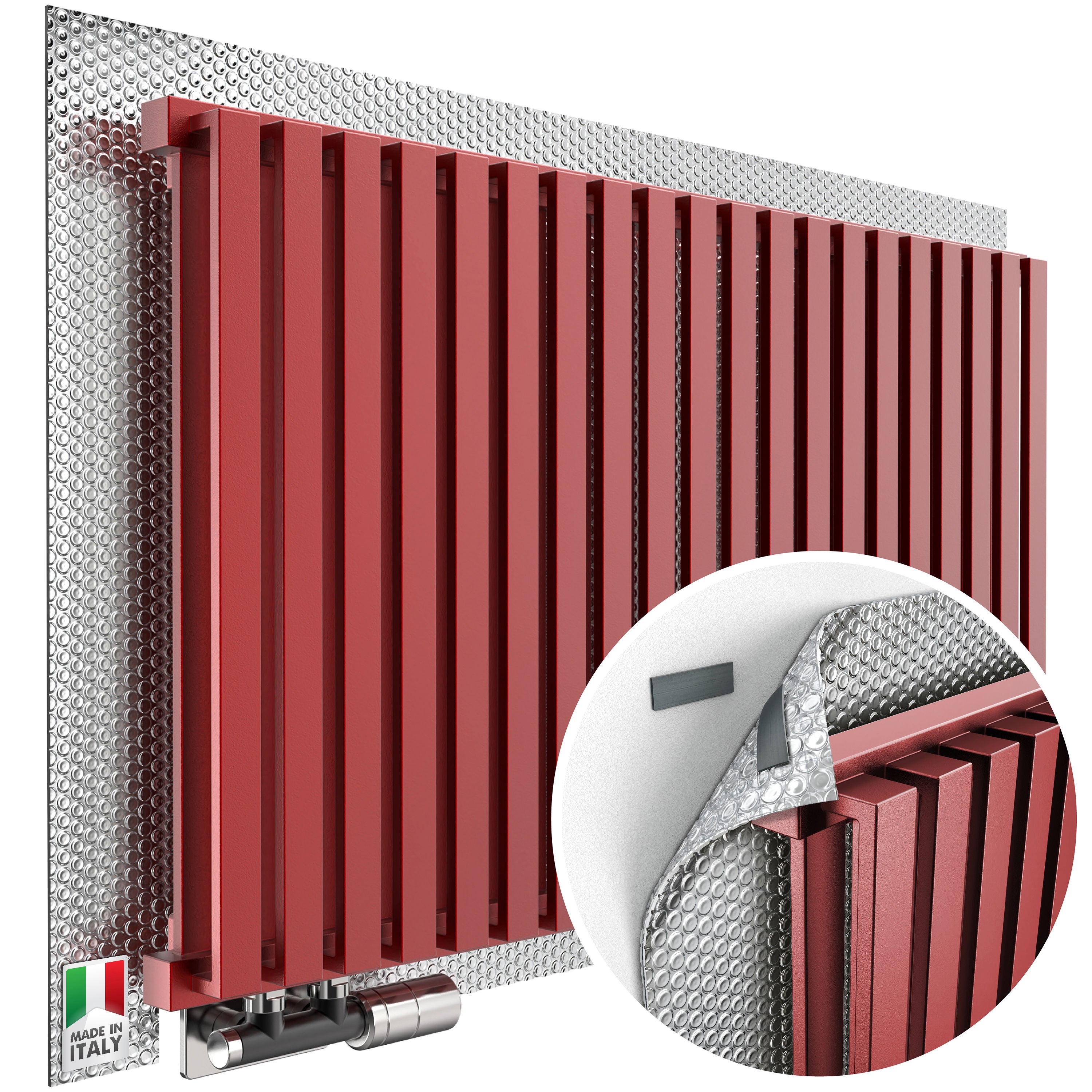 RadPack Lamina Termoriflettente Per Termosifoni - 5m X 60cm, Isolante, Risparmio Energetico