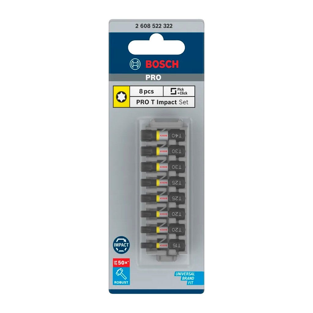 Packs d’embouts de vissage BOSCH Professional 2608522322 Impact Control (8 pièces) - 2