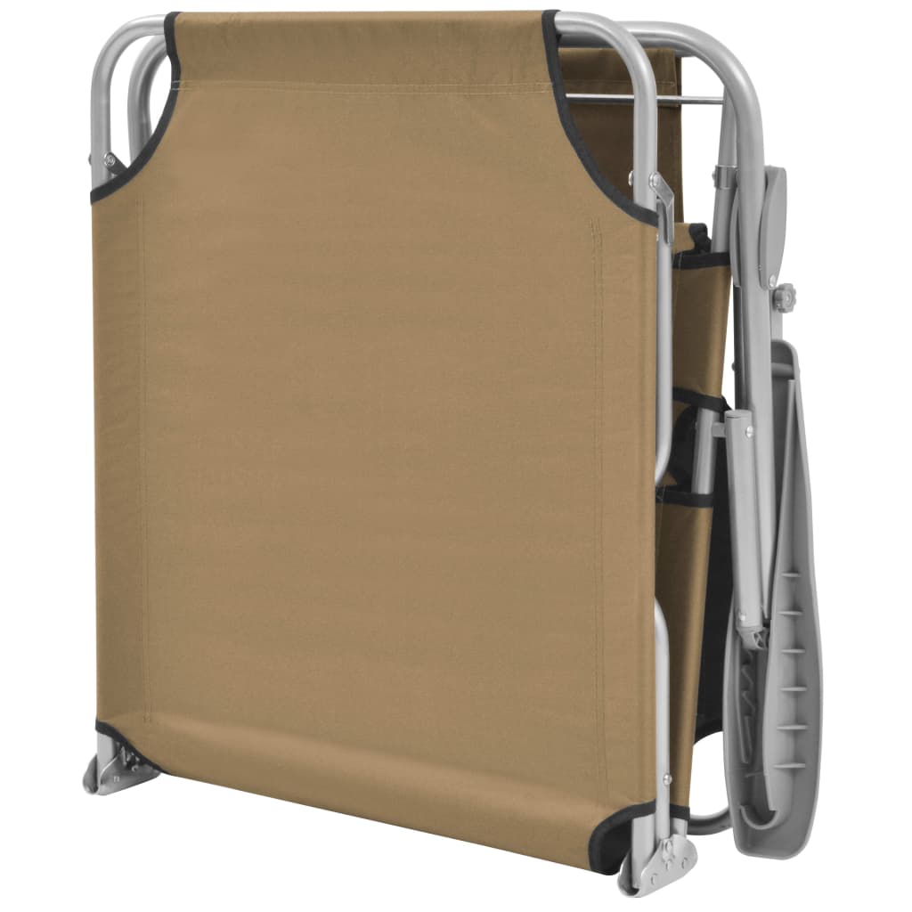 Sdraio sedia a sdraio prendisole lettino da giardino terrazza pieghevole mobili da esterno con tendalino 02_0012814 - 6