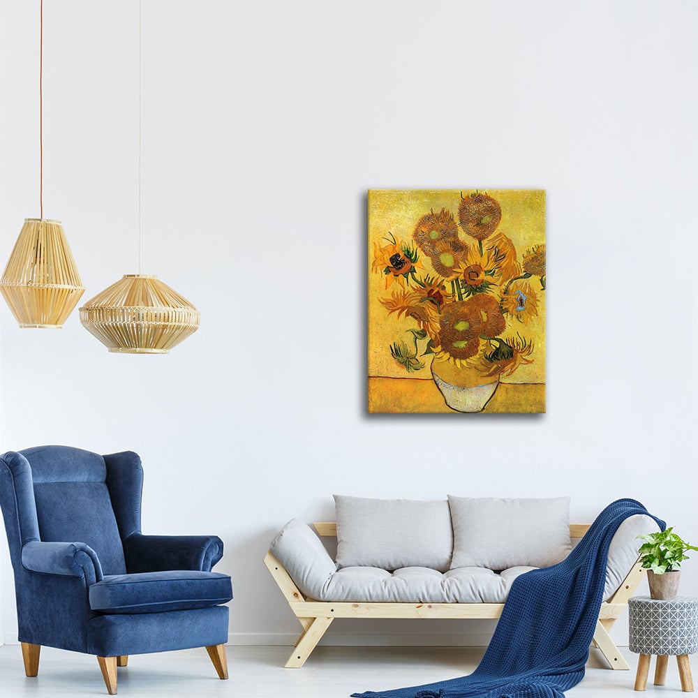 Tableau - Les Tournesols Vincent Van Gogh cm 50x60 - 3
