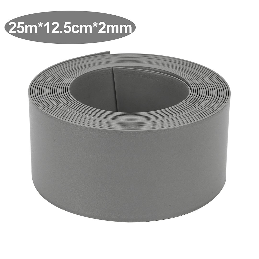 Obramowanie ogrodowe z PE Elastyczna DIY Obramowanie trawnika 2 mm Obramowanie kostki brukowej szare 2500 x 12.5 x 0.2 cm