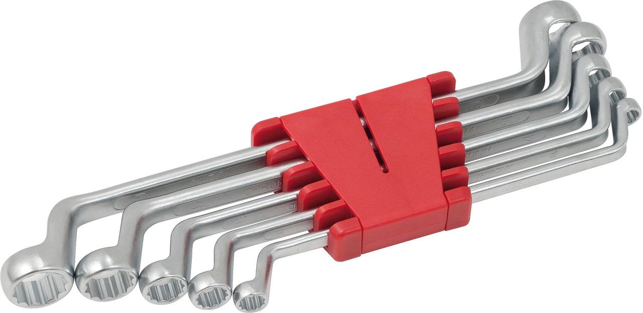 Clé Polygonale Contre-coudée KS Tools – Dimensions 16x18 Mm, Longueur 262 Mm, Chromée, Neuve En Boîte